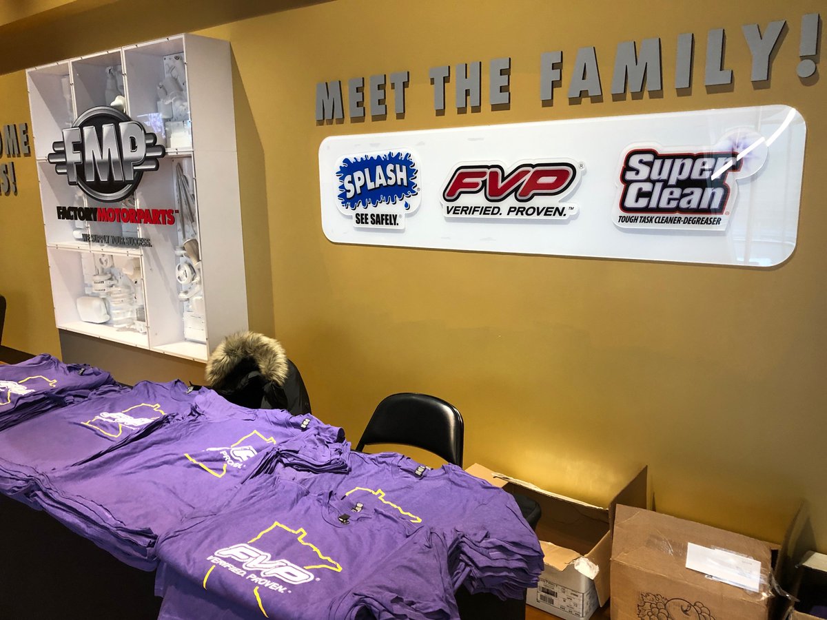 FVPparts's tweet photo. Did you catch the @Vikings victory over the Broncos marking one of the biggest comebacks in team history yesterday? We were there in the #FMPClub at @usbankstadium giving away some FVP t-shirts! Make sure to tag us if you got one! #FVPparts #VerifiedProven #GameDay #VikingsNation https://t.co/lxAX9rbon0
