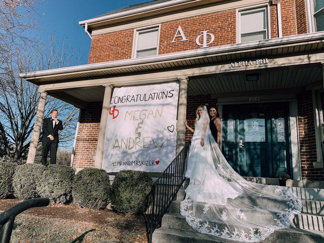 Alpha Phi creates sisterhood that last a lifetime. Congratulations, Megan on this new chapter of your life! We are so happy that Alpha Phi brought you a sister to stand by your side for big moments like these. ❣️💍 #WhereYouBelong