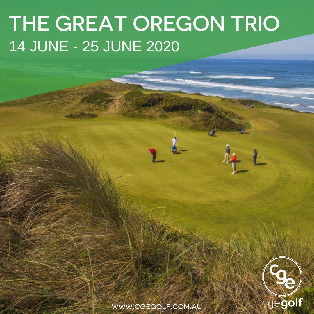 Three of the most impressive golf venues you will find anywhere in the USA. With magnificent views of ocean, mountains and countryside this 12-day is an experience like no other.
Contact us for more information today play@cgegolf.com.au #cgegolf #oregontrio #golf #pga
