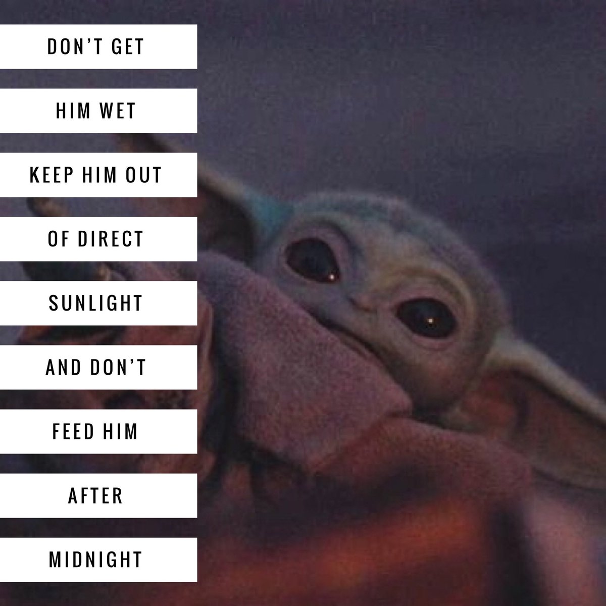 I have five kids and have said over and over ‘no more babies’ I am now seriously rethinking my position #babyyoda