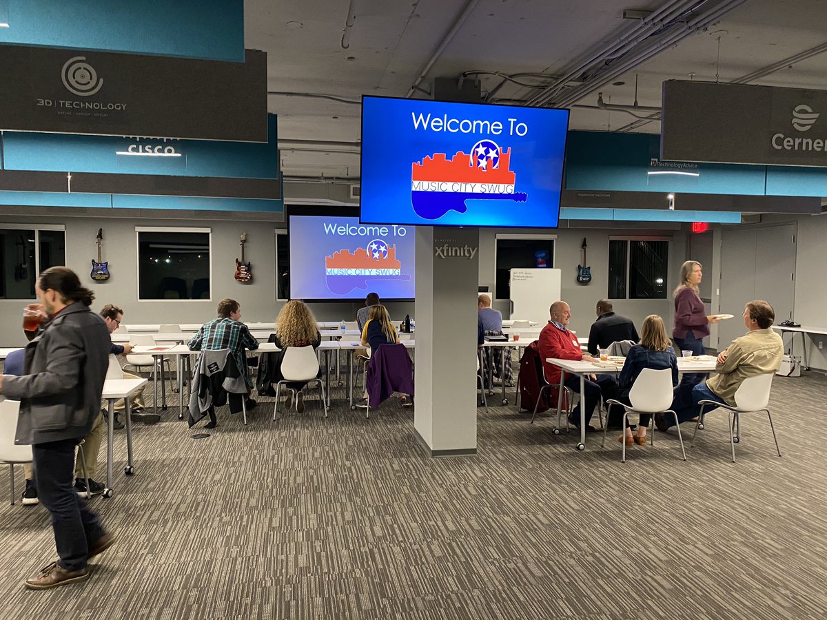 MCSWUG's tweet photo. Music City SOLIDWORKS User Group Meeting! Tonight we heard from Jared Trotter with @GoEngineer on SOLIDWORKS Sell! Engineering students from @murraystateuniv showcased how they use @SOLIDWORKS to design toys that they manufacture and sell. #SOLIDWORKS2020 #Engineering #CAD https://t.co/cPYGkVsjg9