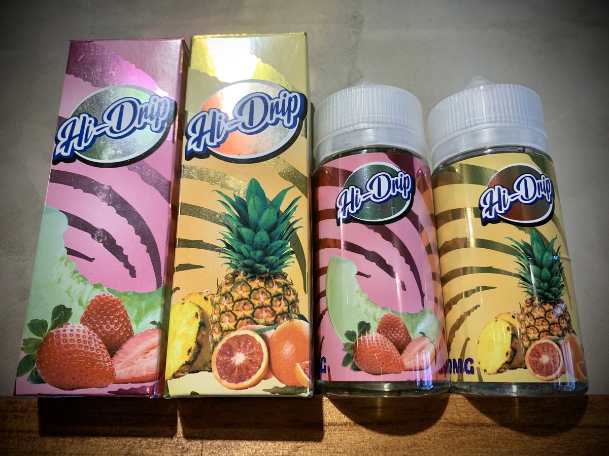 個人的オススメリキッド
【Hi-Drip】
⚫︎ストロベリーメロン🍓
⚫︎ブラッドオレンジパイン🍍

日本のお菓子ハイチュウをイメージして作られたリキッド達です。少し甘めなリキッドですが、不思議とずっと吸えて、結構クセになるリキッドです。
👇通販👇
drvapor.thebase.in

#ドクベオープンです