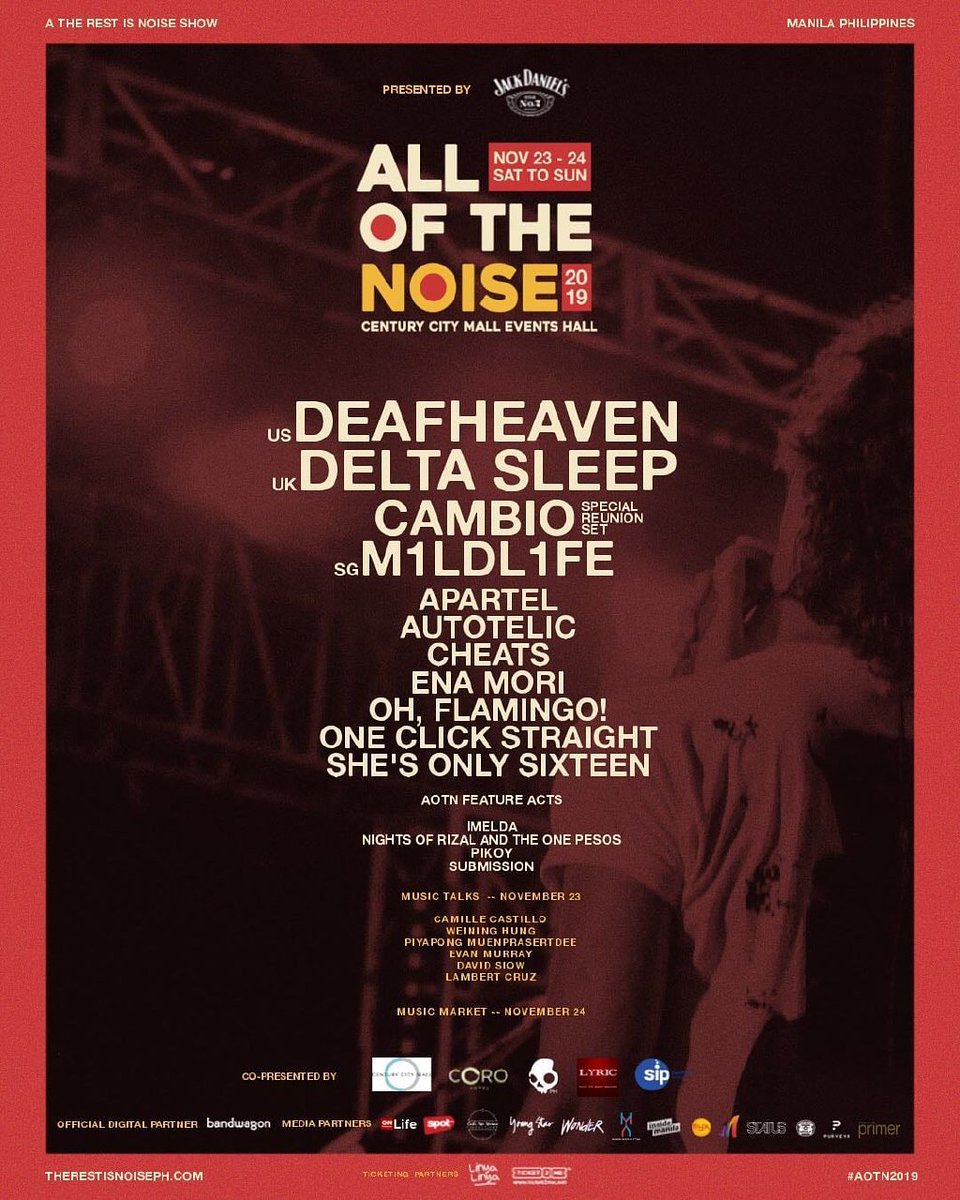 See you at #AOTN2019 this Saturday! Early set at 5PM!

<a href="/therestisnoise_/">The Rest Is Noise PH</a> <a href="/offshoremusicph/">Offshore Music</a>