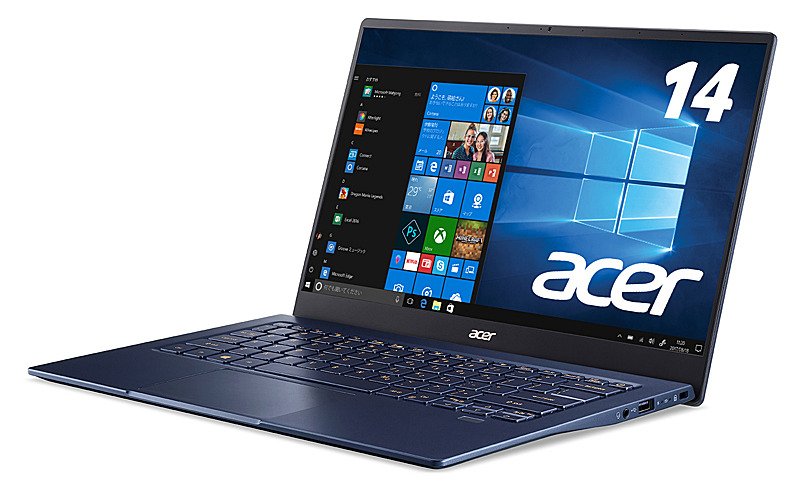 pc_watch's tweet image. 日本エイサー、重量930gのIce Lake搭載14型ノート pc.watch.impress.co.jp/docs/news/1219…