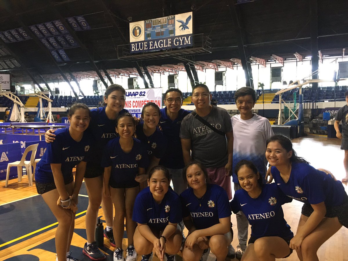 Miggy_TheGUIDON's tweet image. JUST IN: The Ateneo Lady Eagles officially book themselves a ticket to the Finals of the UAAP Season 82 Women’s Table Tennis Tournament!
They go head-to-head with the UST Golden Tigresses at 9am tomorrow, November 20 at the Blue Eagle Gym.
#UAAPTableTennis
