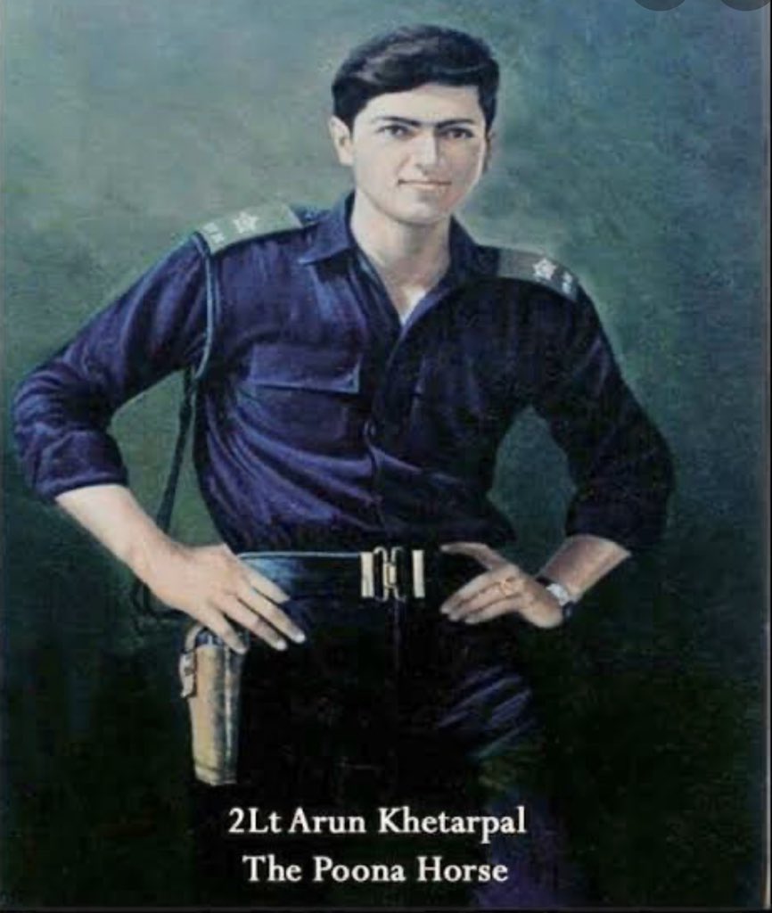 iampoojabatra's tweet photo. I never toot about my family or my lineage but this I gotta..so proud to be related to #shaheed #secondlieutenant #arunkhetarpal #pvc #posthumous #aka The bravest officer of the #IndianArmy. #mydadscousin #battlefieldofbasantar #indopakwar71 https://t.co/hqMU6Ih7yj