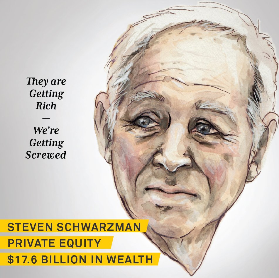 Steve Schwarzman’s Blackstone is killing jobs, hurting families and destroying our communities.

Let’s up his taxes (A LOT) and stop #PirateEquity pillaging our neighborhoods.

#StopWallStreetLooting