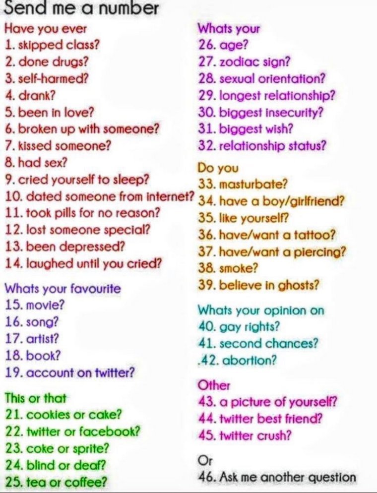 "I think I'll just do 1 like/rt = 1 answer on this!" 