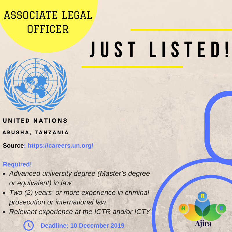 ajirahrr's tweet photo. Career Opportunities at @UnitedNationsTZ 

#JustListed
.
For Executive Job Search &amp; Employability Services contact us at ajirahrr@gmail.com https://t.co/OKsbEBNZaE