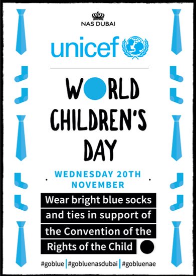 NASDubai_GC's tweet image. Get ready to celebrate World Children's Day and let your voices be heard! @NASDubaiSchool @NAEGC #NAEUNICEF #NAEGC #WorldChildrensDay