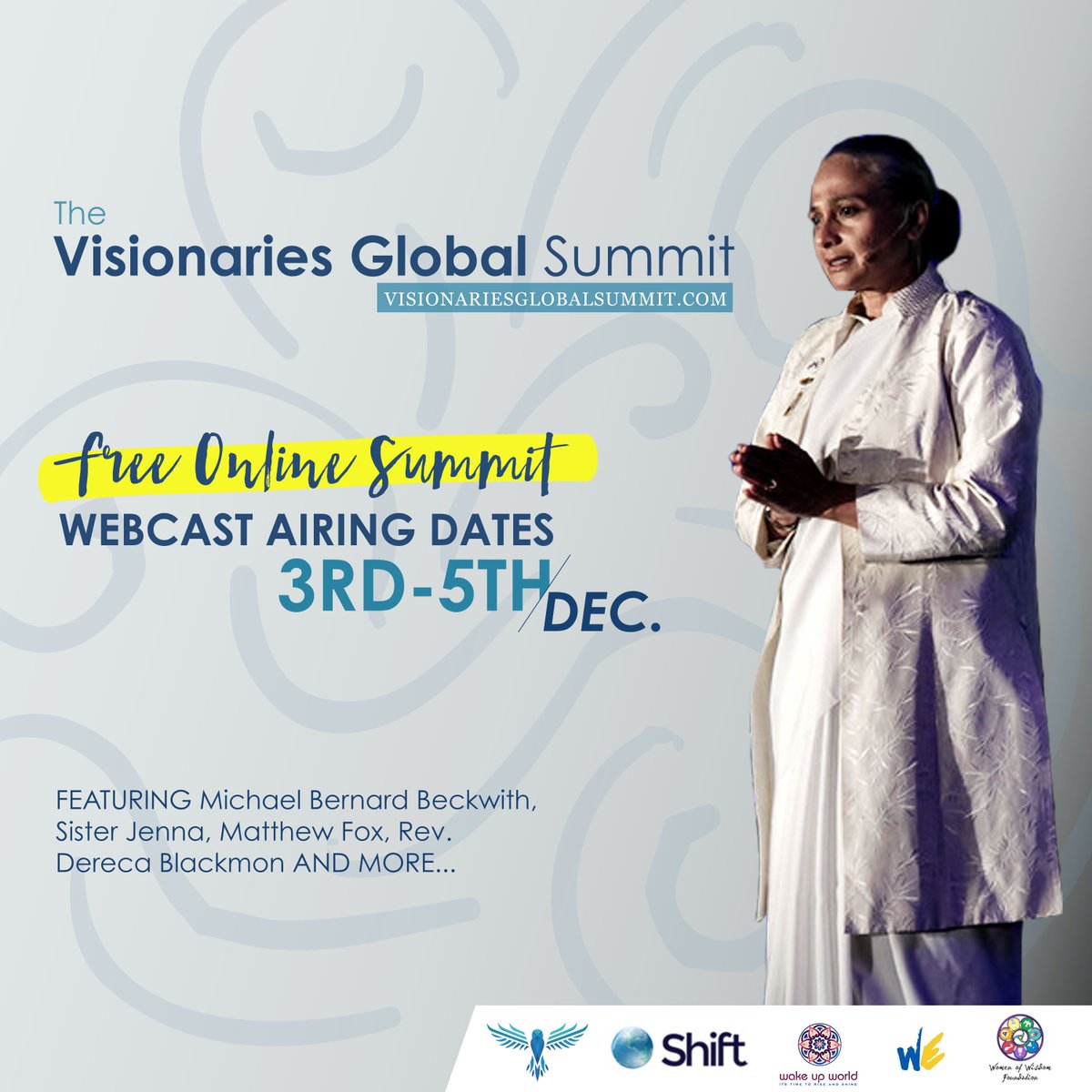 Something BIG is coming! We are building off the dynamic Visionaries Summit California 2019 to bring you the "Visionaries Global Summit." The Webcast airing dates are: December 3-5 2019. Register for the FREE Online Summit at  buff.ly/2XrYzxz