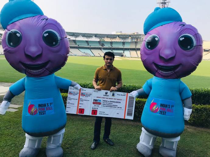 The iconic Eden Gardens in Kolkata is set to make history on November 22 by hosting the first-ever day-night pink ball Test match to be played on Indian soil.https://bit.ly/2XoIqZW #Newsoftheday #PinkBall #Cricket #daynighttestmatch #IndiaVsBangladesh #IndianCricket