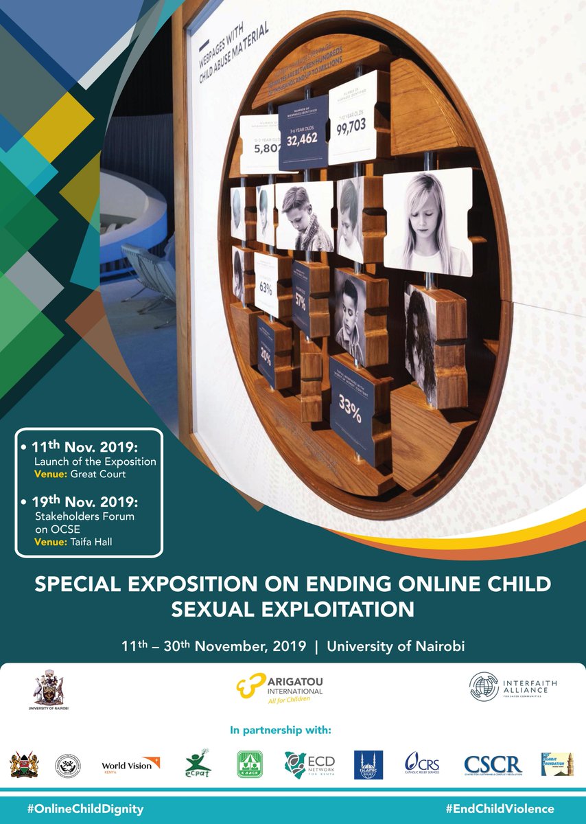 ArigatouGNRC's tweet image. How can you End Online Child Sexual Exploitation? Through advocacy, awareness, action &amp;amp; reporting! @ArigatouGNRC will today bring 500 participants across Kenya to discuss sustainable ways to protect the online dignity of the child. Join Us!

#ChildDignity
#CRC30 @uonbi