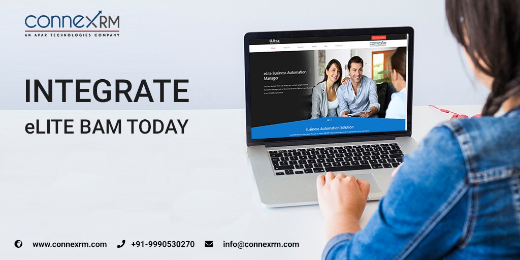 ConneXRM's tweet image. Is your business automation software yields high performance?
If not, integrate #eLiteBAM to optimize #businessprocesses &amp;amp; get benefits, like better work productivity, low operational cost, high ROI, and achieving business goals. Visit elite-bam.com for details.