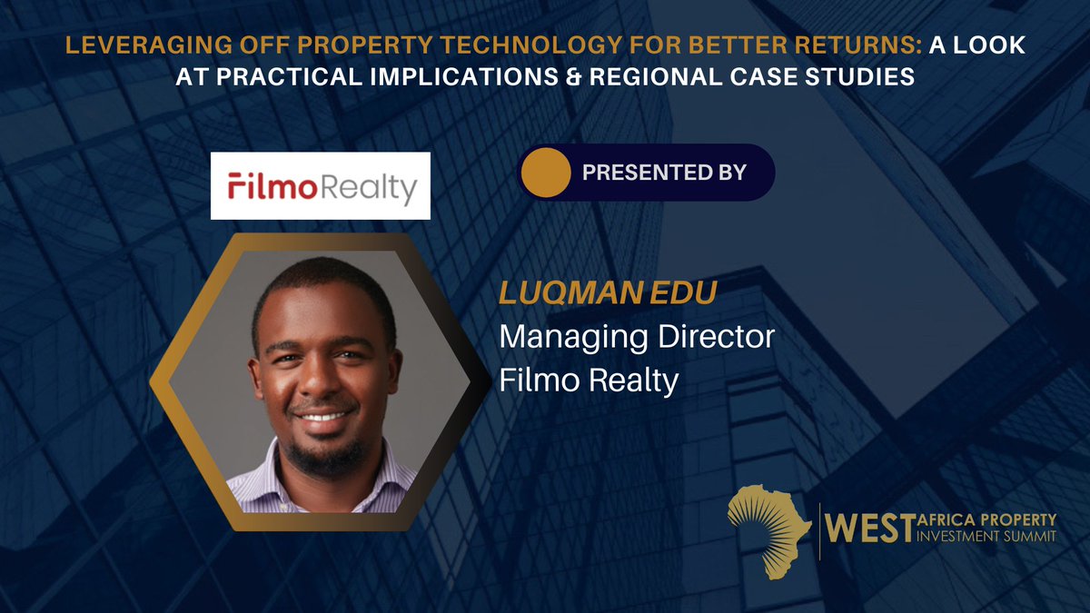 WAPIsummit's tweet photo. @FilmoRealty's managing director will be giving key insights at the WAPI Summit this November! #WAPI2019 #WAPISummit2019 #African #Nigeria #lagos #realestate #AfricanProperty https://t.co/o4w7idmDZ7