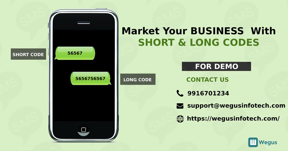 WegusInfotech's tweet image. We are leading #Shortcode & #LongCode SMS service provider Across India.
#BulkSMS #Wegus #BulkSMSServiceProvider #BulkSMSServiceProviderinBangalore #BulkSMSServiceProviderinIndia #shortcodesms #longcodesms