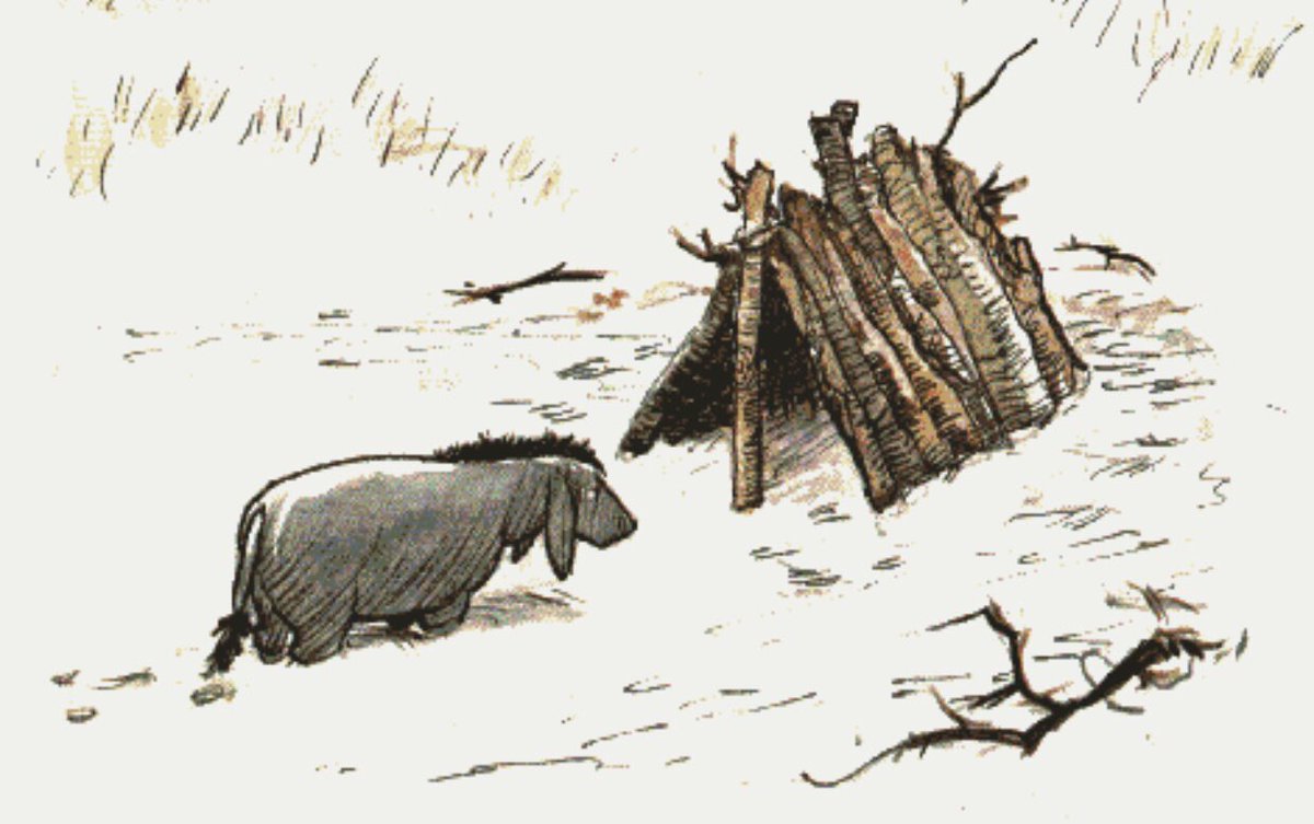 A_AMilne's tweet image. "It isn't so Hot in my field about three o'clock in the morning as some people think it is," said Eeyore. "It isn't Close, if you know what I mean. It isn't Stuffy. In fact, Christopher Robin, quite-between-ourselves-and-don't-tell-anybody, it's Cold." ~A.A.Milne #TuesdayThoughts