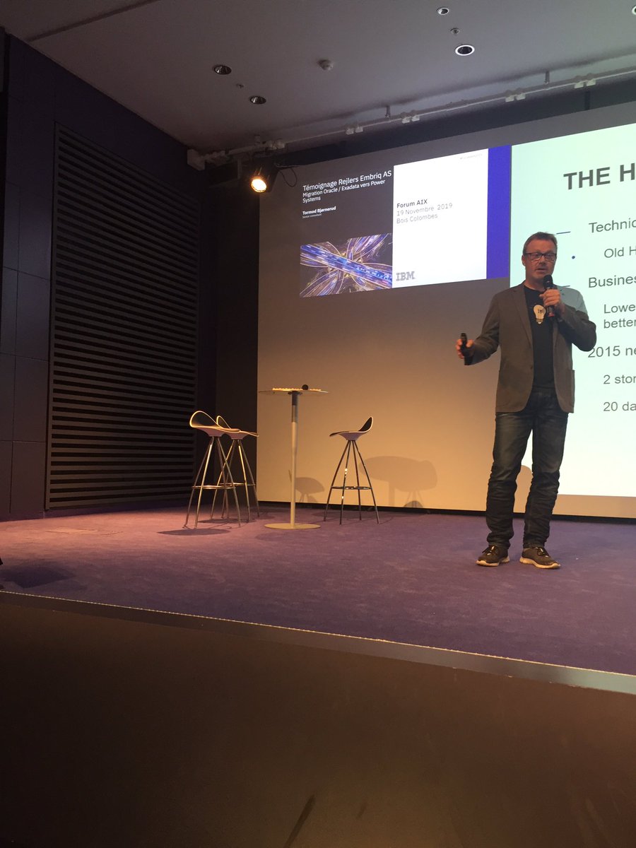 Le client scandinave Rejlers Embriq témoigne à #ForumAIX2019 sur leur projet de migration vers #IBMPowerSystems et les bénéfices en terme de réduction des coûts de leur infrastructure ! <a href="/trollnyrd/">Alain Cyr</a> @PhilippeHans1 <a href="/stephanieplant8/">Stéphanie Bernard</a> @CathChauv <a href="/phhermes/">Peter Hermes</a> <a href="/a_lechevalier/">Alain Lechevalier</a>