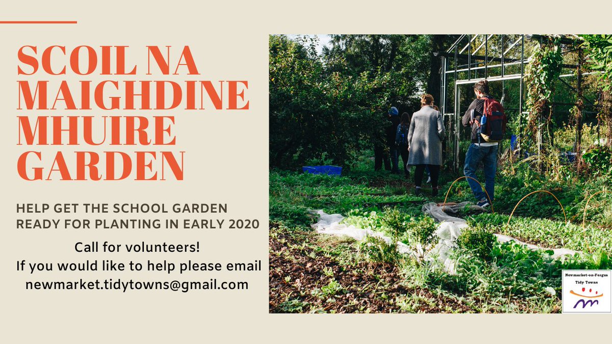 NoF_tidytowns's tweet photo. Help prepare the school garden for planting in 2020.

Call for volunteers! 

Click link below or email newmarket.tidytowns@gmail.com

Please RT

https://t.co/IGQOcyMLxa

@NewmarketNS https://t.co/idQz17USGW