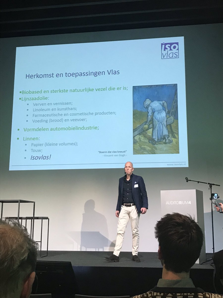 Petradkr's tweet photo. #bbdd2019 @Isovlas #rogiervanmensvoort “voordelen uitdrukken in geld” is de succesfactor om succesvol te zijn in de verkoop van innovatieve duurzame biobased bouwmaterialen. Linkt mooi naar de diensten van de @GreenChemCampus https://t.co/AYxP9iadCJ