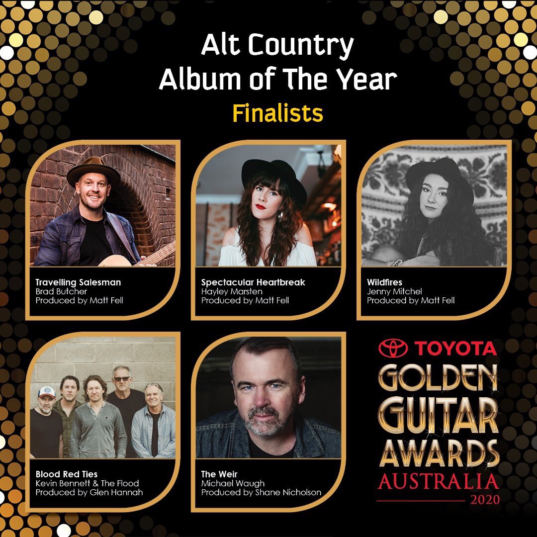 Congratulations to all the Golden Guitar Award nominees! With a special shout out to @MickeyPye @HayleyMarsten @BradButcherHQ @SineadBurgess @BlakeOC_Music @WeAreSeaforth @tcmf_official @AusCountry @AmericanaAust #GoldenGuitar  #australiancountrymusic #australianamericana