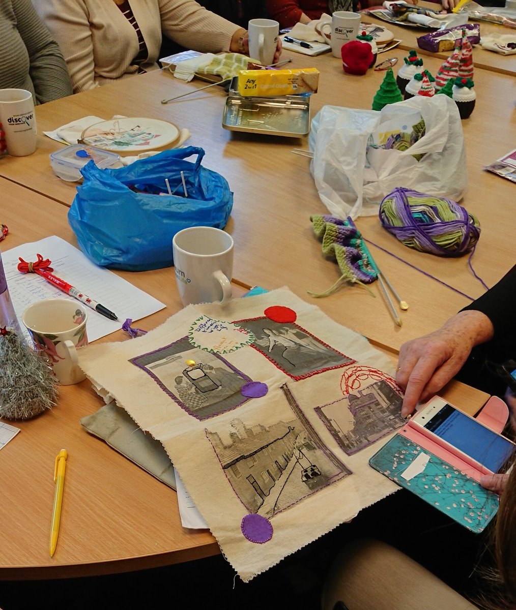 Visited the Craft group at Golborne Library today to tell them about our Craft Your Town project - looking forward to us getting started in January! Here's some of the members exploring the info on the NFC tags 😁 <a href="/WiganLibraries/">Wigan Libraries</a> <a href="/WiganCouncil/">Wigan Council</a>