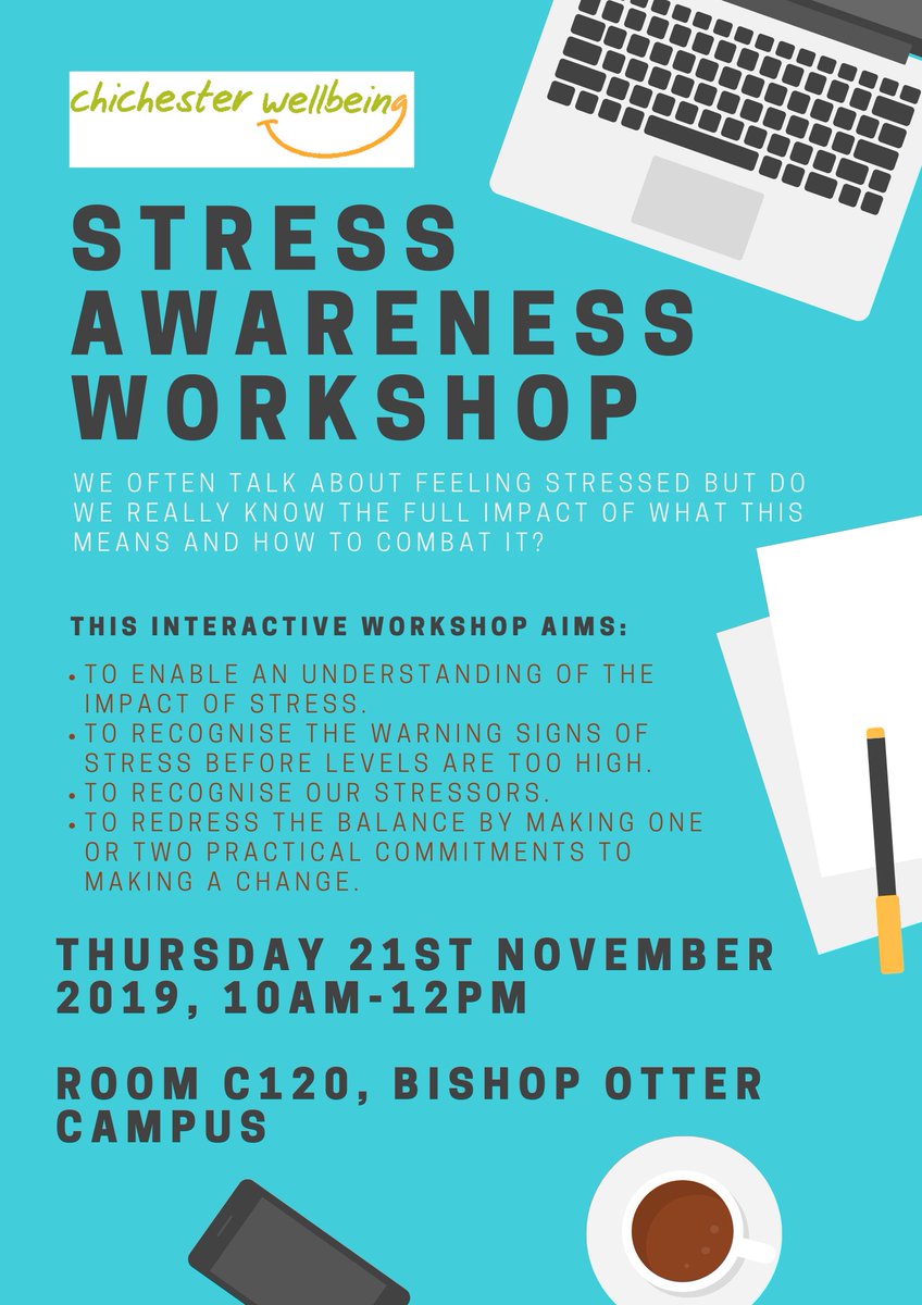 UOCStaffDev's tweet photo. Back by popular demand - our Stress Awareness Workshop, running this week, will help us recognise our own stressors and what practical changes we can make in our lives to reduce these.. email staffdevelopment@chi.ac.uk to book a space #stress #wellbeing https://t.co/symnxDUKPp