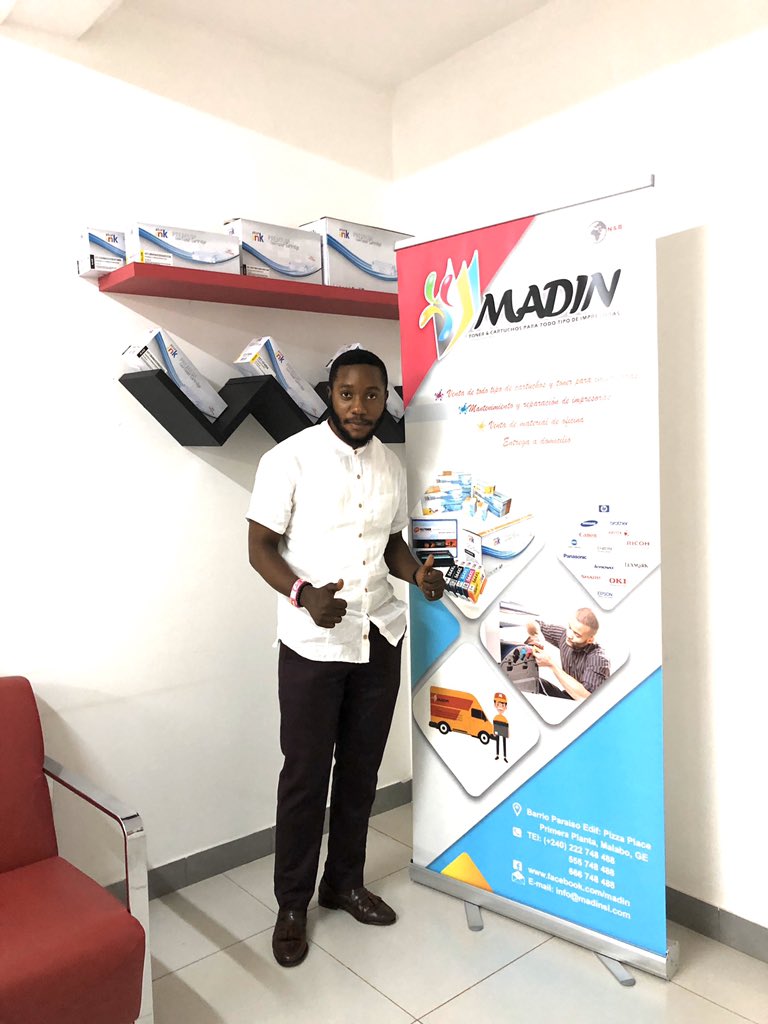 SlMadin's tweet photo. En @madin.sl encontrarás el mejor equipo preparado para ofrecerte un excelente servicio!
No dudes en llamarnos al:
+240 222 748488 +240 555 748488 +240 666 748488
#malabo #catuchos #impresoras #madinsl #guineacutorial #equatorialguinea #malabocity #toner #hastaging #eg #bata https://t.co/qNSZ4Ba6EY