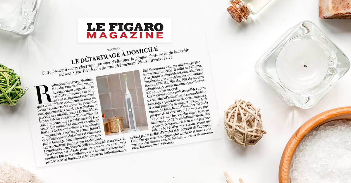 Open2Europe's tweet photo. [#RP] @Le_Figaro dédie un article à la brosse à dents électrique ToothWave de notre client Silk'n ! Félicitations à nos équipes RP du pôle Beauté. 👏 https://t.co/6U1vHXSmYs