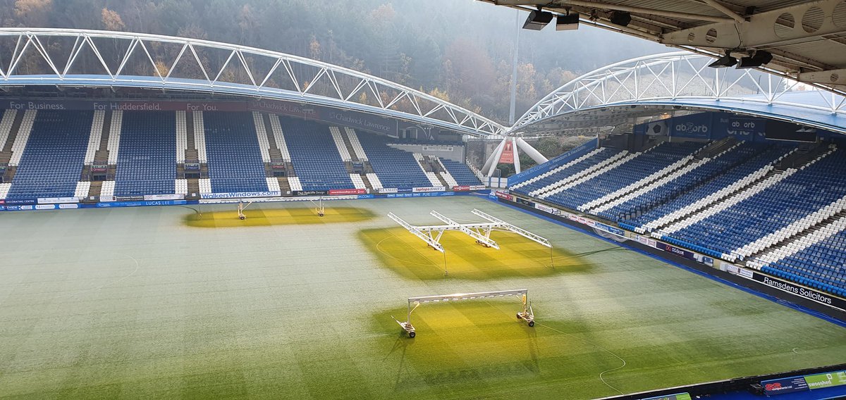 What a pretty sight at @johnsmithstadia this morning. @HTAFCBusiness