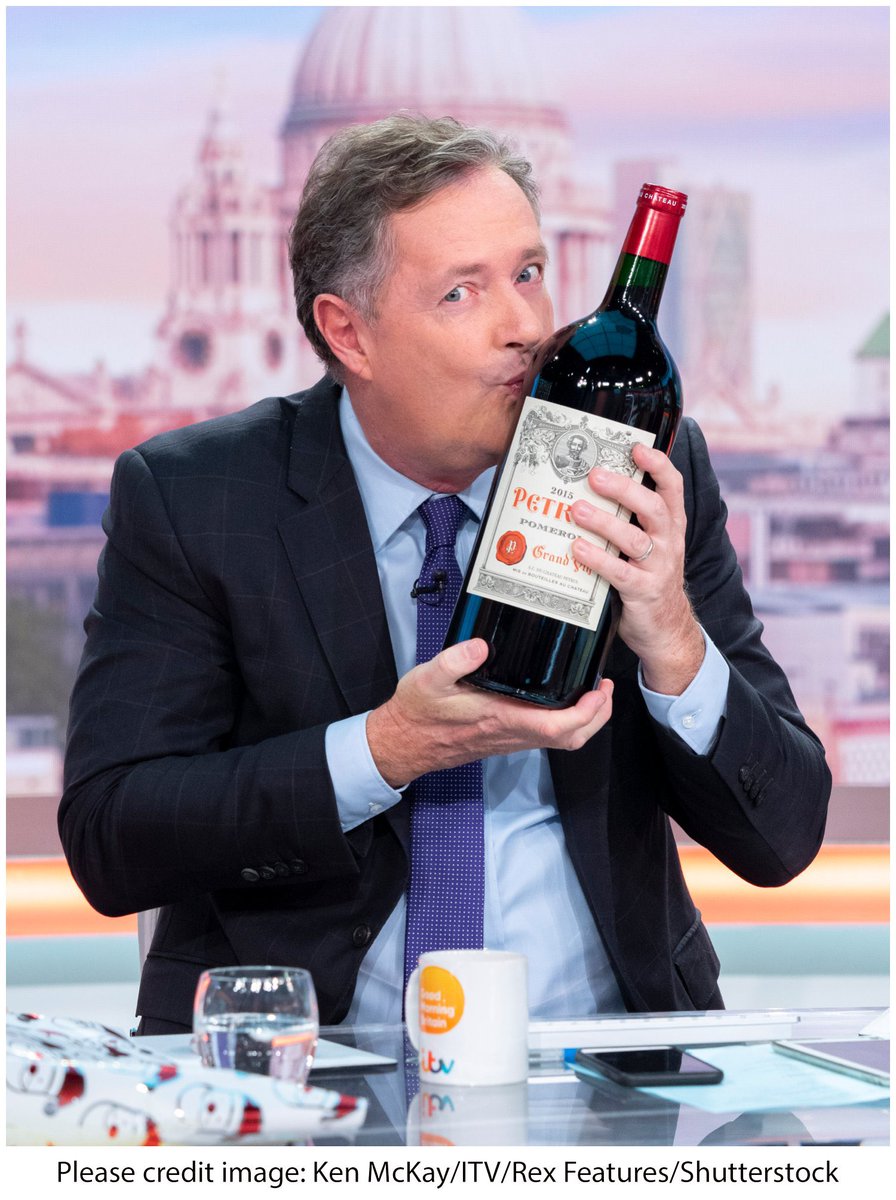 piersmorgan's tweet photo. Hi mate, @mrdanwalker - fancy guzzling this with me to celebrate closest ever ratings gap between @GMB & @BBCBreakfast? 🍷 🕺 🔥🔥 https://t.co/pcC2N5GUHG