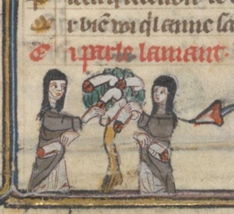 Speaking of which, no masturbation. Theodore thought it was worse for men to masturbate than women, but he increased penalties for married women masturbating. (BnF, MS Français 25526, f. 160r)