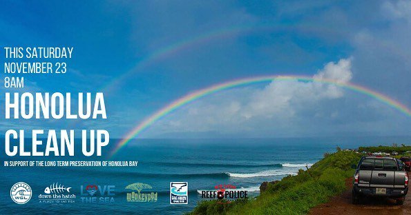 See you this Saturday for our clean up of Honolua. 
We support the long term preservation of Honolua Bay and appreciate your support. 
The event Starts at 8am bring your own gloves and water bottle.
Tools provided, snacks by Down the Hatch &amp; Monkey Pod .… ift.tt/2XsHNhM