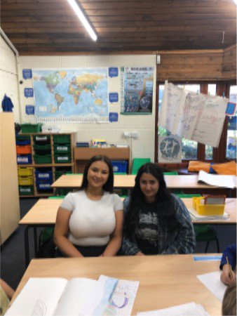 NCL_English's tweet photo. @NCL_English Students have gone back to School! Volunteering @HotspurPrimary Art Afternoon celebrating the architecture of #Newcastle. Tyne Bridge, Monument, Ouseburn Valley were represented in pencil, paint, clay and lolly sticks 🍭🍭
#SELLL #SELLLcommunity https://t.co/yJQ7DlkUfZ