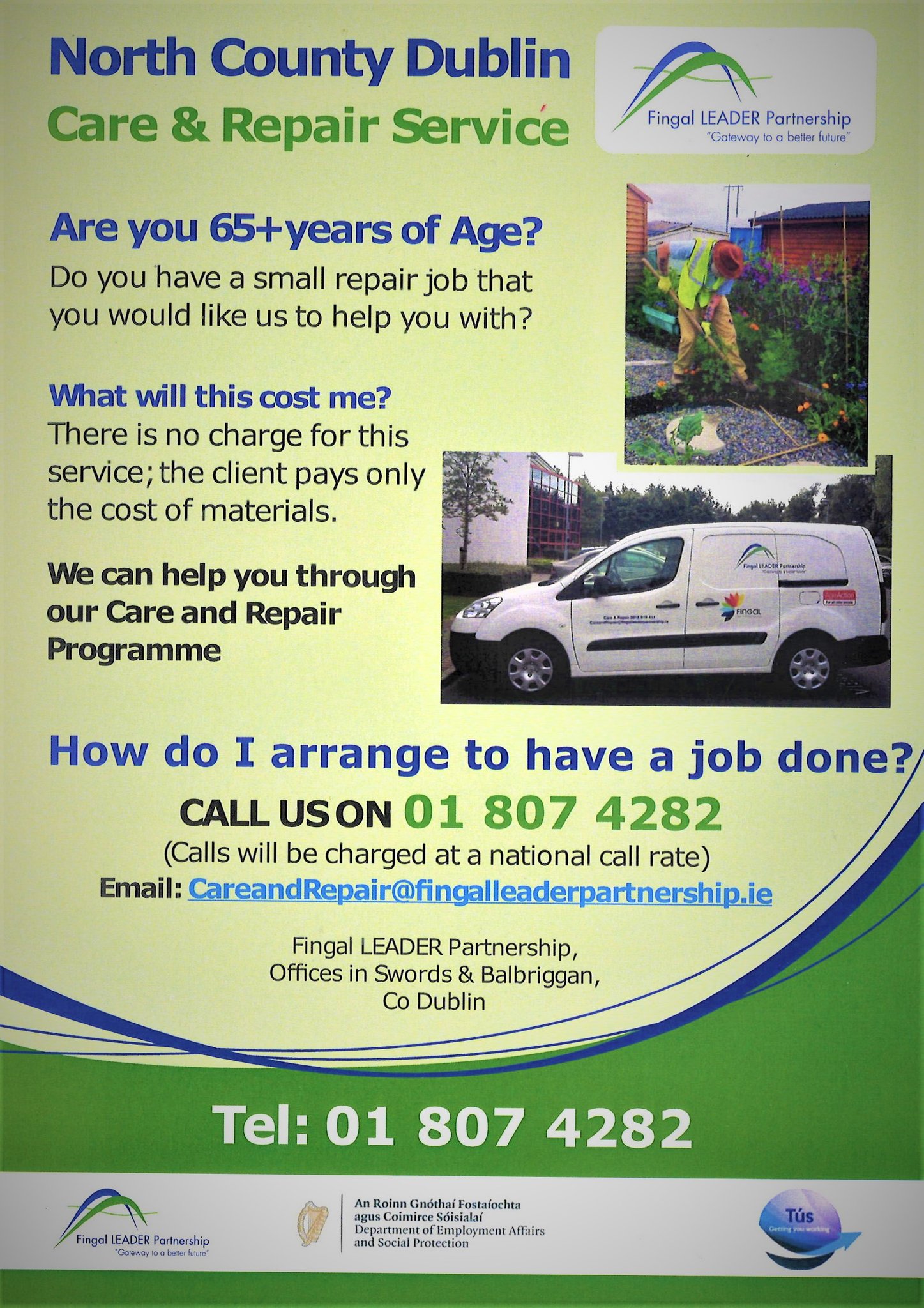 Fingal LEADER Partnership on Twitter "Care and repair team waiting for