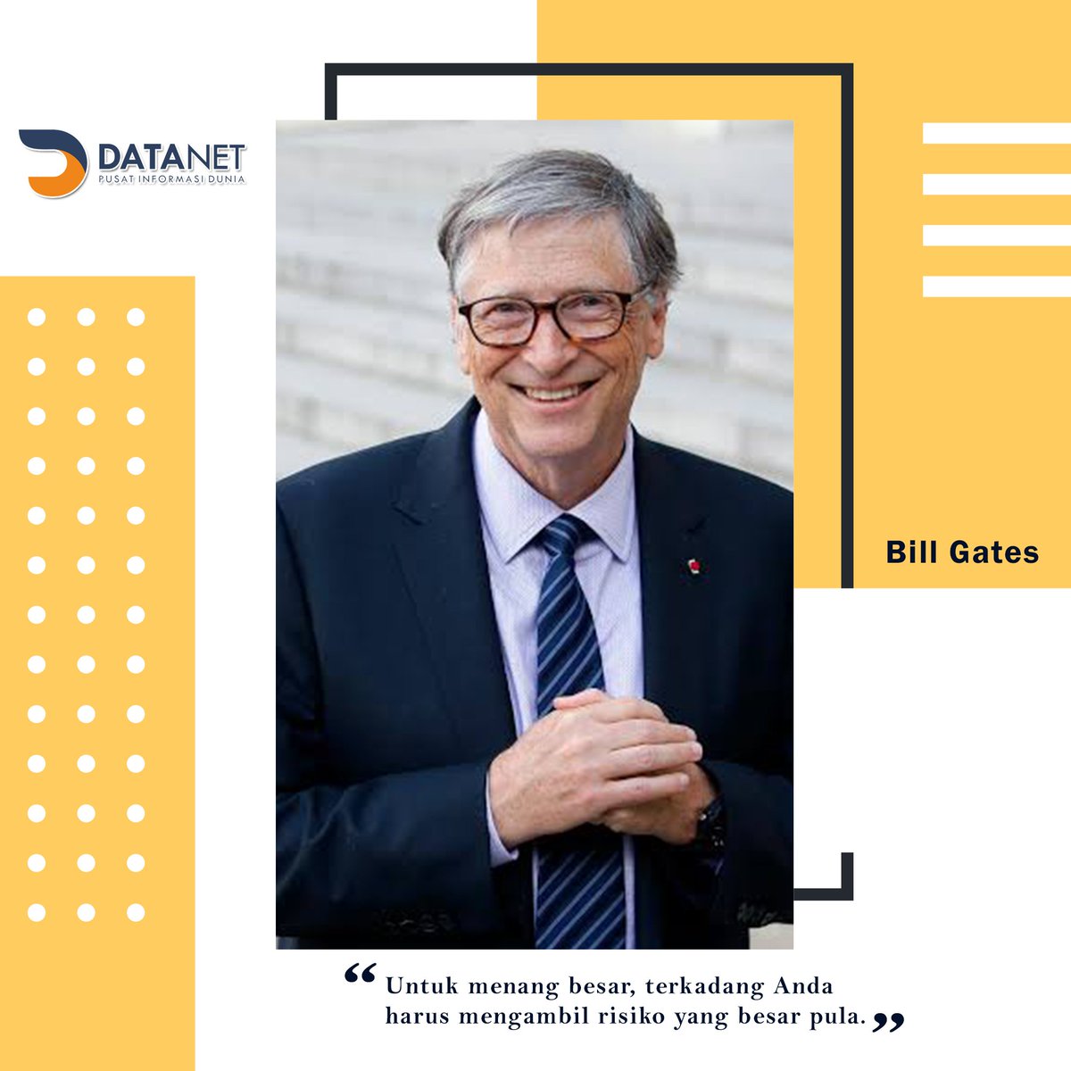 datanet1985's tweet image. “To win big, you sometimes have to take big risks.”
#datanet
#datanethotspot
#datanethome
#datanetkece
#network
#ngalahnesia