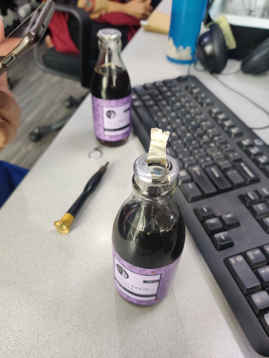 theStyleWallah's tweet image. @BlueTokaiCoffee your cold brew bottles are a mini project in who is the strongest! Whats with the caps which don't open? We had to use a screwdriver to open the lids.  #FixPlease