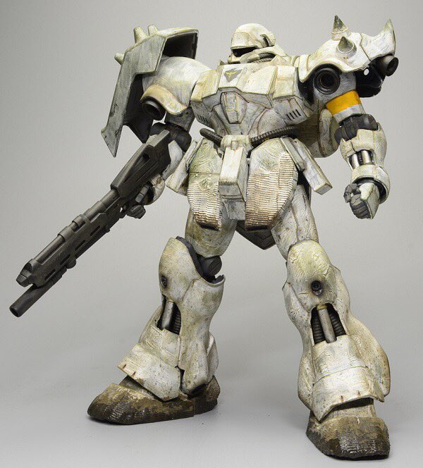 MGギラドーガのテーマは冬季迷彩&近藤版MS。 近藤版MSに欠かせないツェ