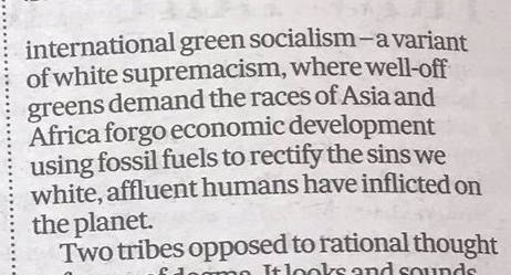 And now,  @DrCraigEmerson, who lobbies on behalf of fossil fuel orgs, is taking that messaging a very serious and significant step further, declaring that those opposed to selling fossil fuels to developing countries are "white supremacists":  https://www.farmonline.com.au/story/3378227/csg-industry-snaps-up-connected-staffers/