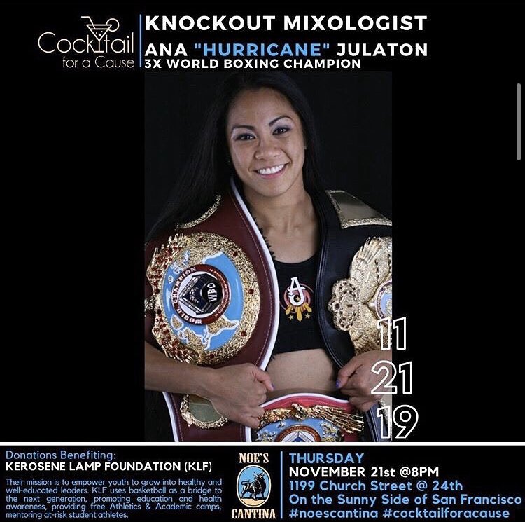 Join <a href="/anajulaton/">ANA JULATON</a> &amp; <a href="/liammayclem/">Liam Mayclem🌈</a> as they support <a href="/warriors/">Golden State Warriors</a> <a href="/afoyle3131/">Adonal Foyle</a> amazing foundation @klfkids 

Come to Noe’s Cantina for cocktails and fun Thursday Nov. 21st 8pm
1199 Church street  #NOESCANTINA #sanfrancisco #cocktailsforacause #cocktailsforacausesf  @ Noe's Cantina