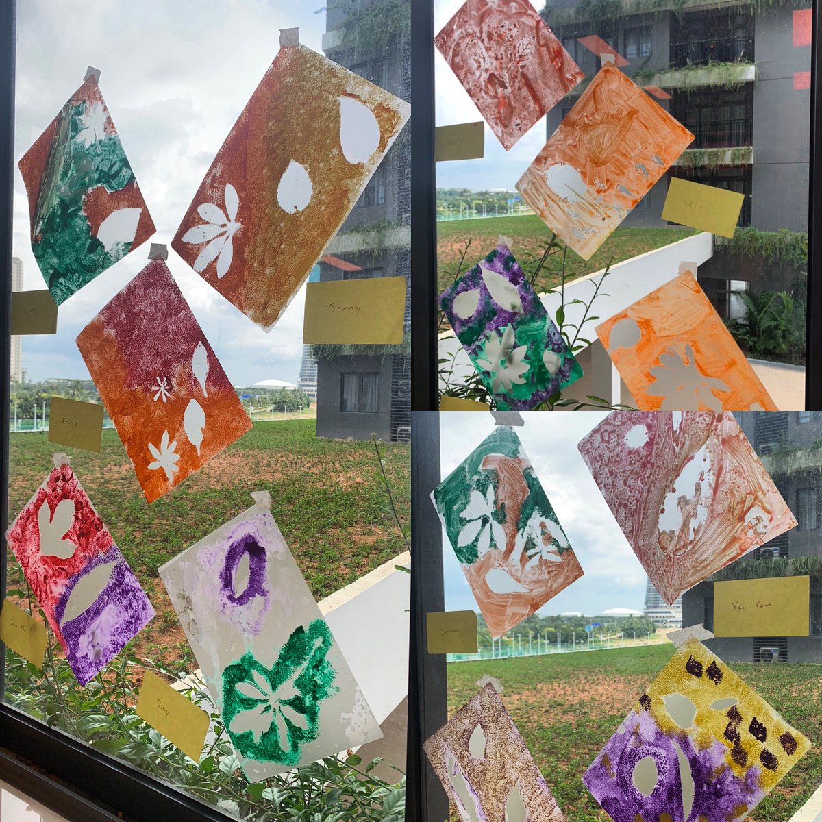 kimber_johnston's tweet photo. Today grade 2 got to explore negative space and fall color! #ssmfc #wecreate @StShattuck https://t.co/QZDxppkEES