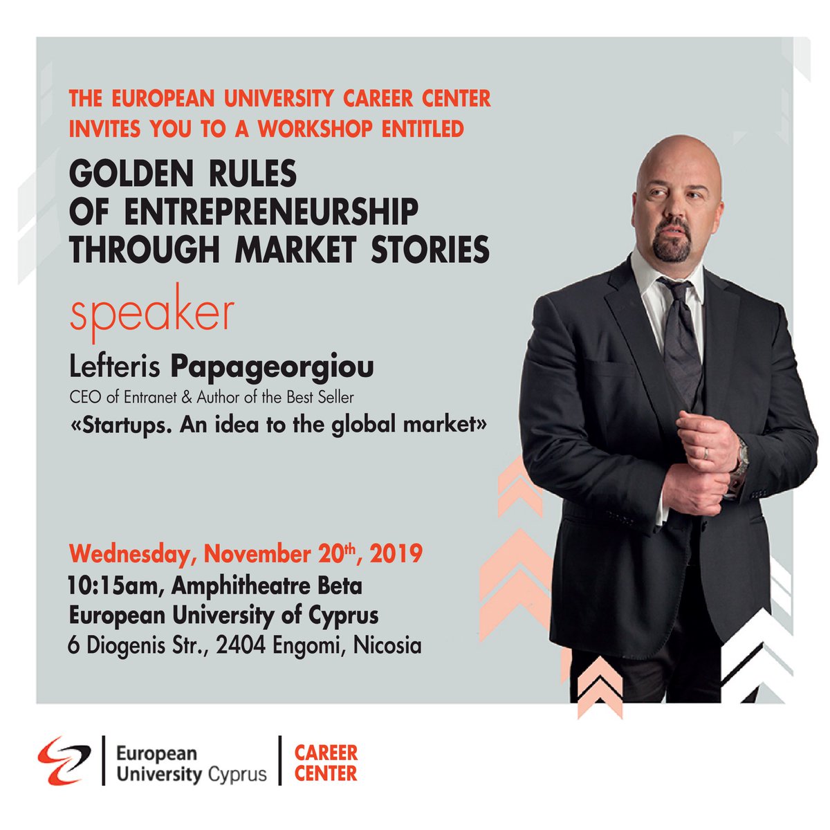 papageorgioul's tweet photo. Tomorrow at the #EuropeanUniversityofCyprus
#euc
#startupsbook https://t.co/DkDgOimdyd