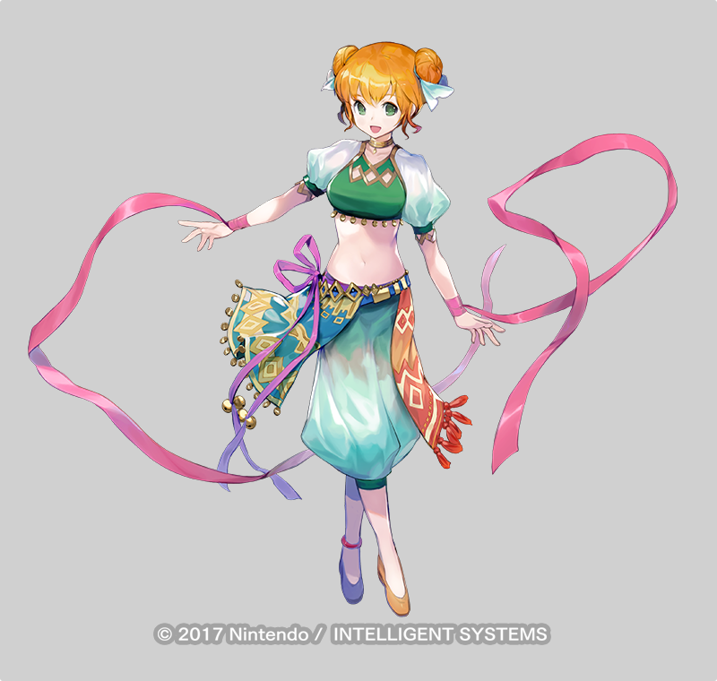 「『ファイアーエムブレム ヒーローズ』で本日登場の【陽気な踊り子ララム】描かせて頂」|かわすみのイラスト