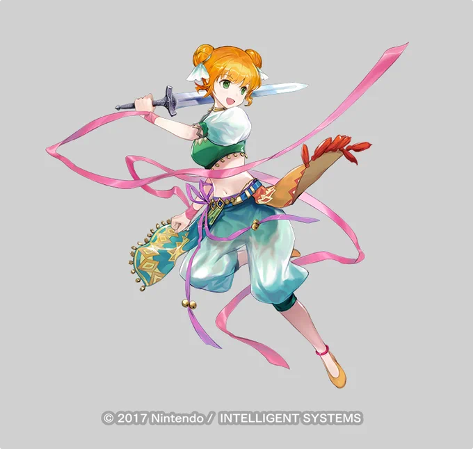 『ファイアーエムブレム ヒーローズ』で本日登場の【陽気な踊り子ララム】描かせて頂きましたので、何卒～! #FEヒーローズ #FEHeroes 