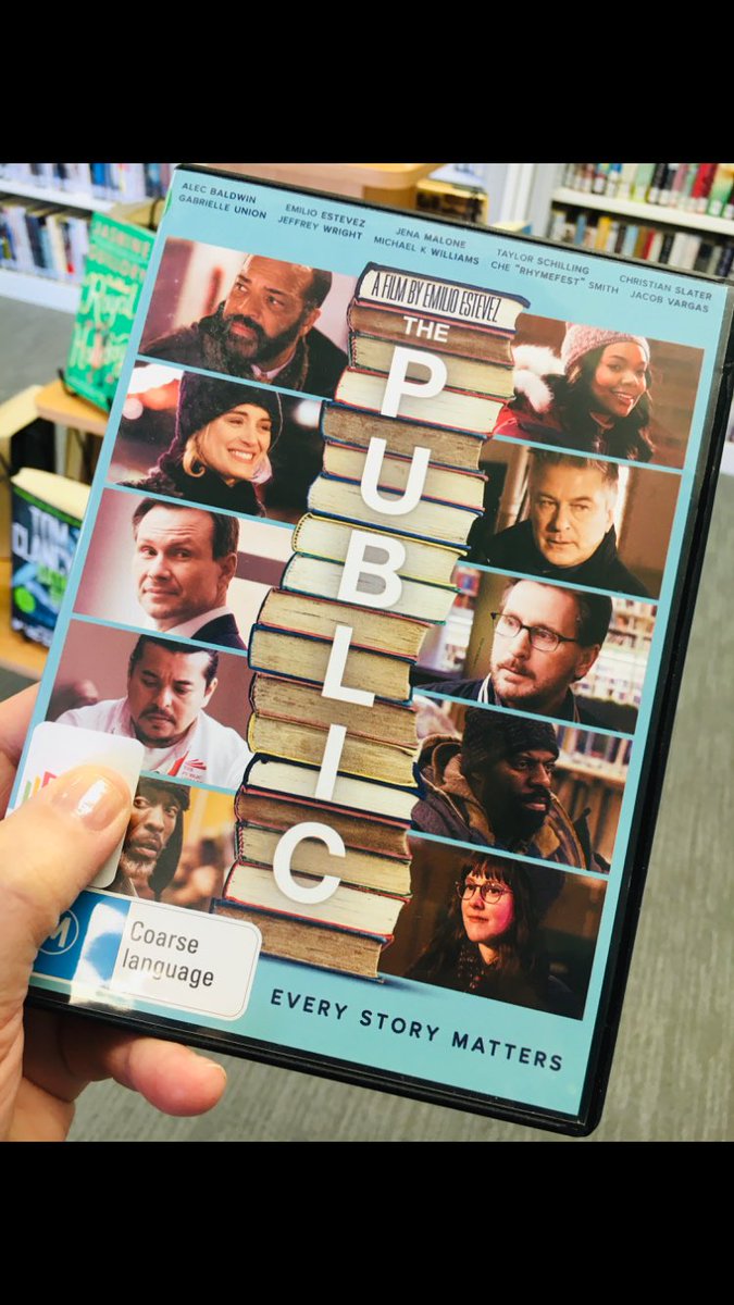 DiWhite04's tweet image. Missed this one in the cinemas so checking it out at my local  library. #ThePublic #EveryStoryMatters #SwinLibStudents