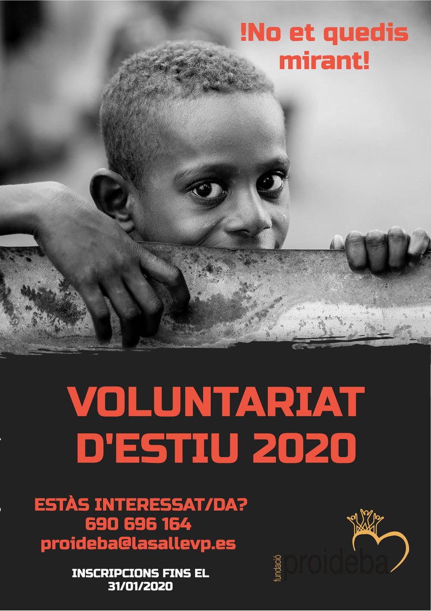LaSallePalma's tweet photo. Recordam que el plaç està obert!

#Proideba
#LaSallePalma 
#Imagina #Imagine #300LaSalle #Miramésenllà #Miramásallá https://t.co/D2KAn9MUmP