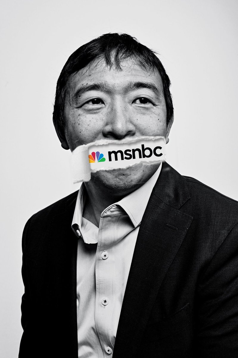 Attn: @MSNBC

The #YangGang will ALWAYS support @AndrewYang. 

So STOP Tampering with the election b/c #WeSeeEverything!

10 million raised in 3rd Q off increments of 30 dollars. Your out-of-date landline polls are trash and you should never host a debate again.

#LetYangSpeak