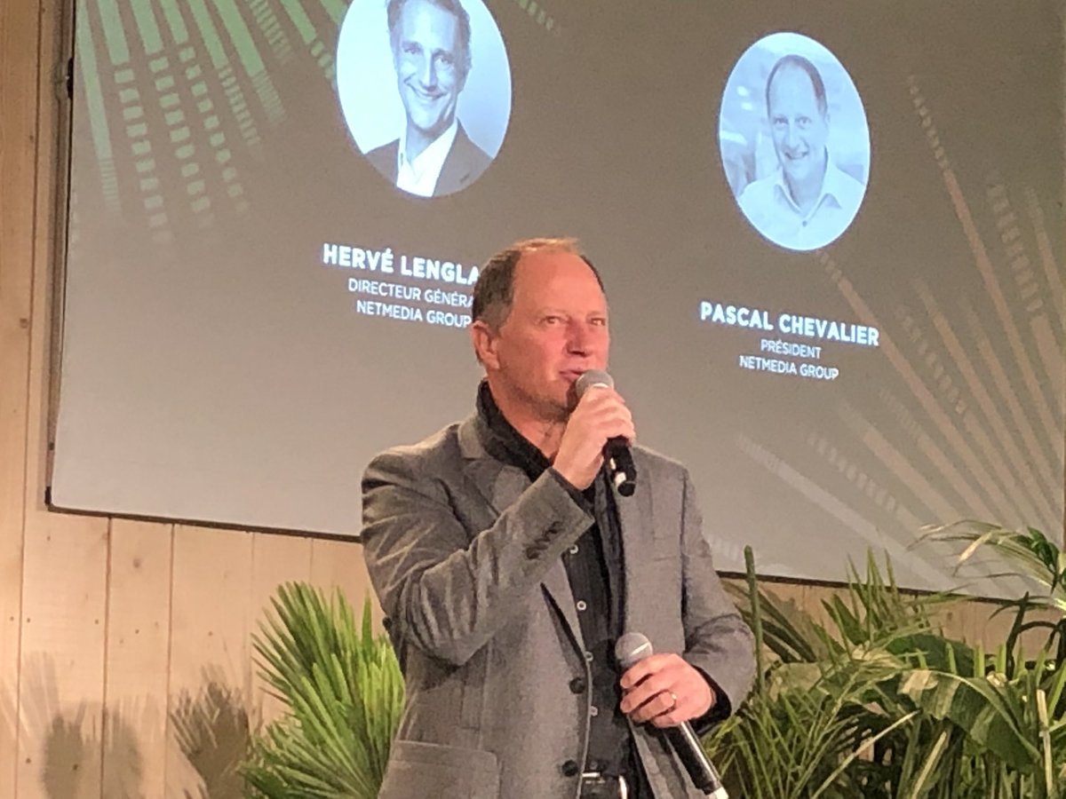 Hervé Lenglart, directeur général de Netmedia Group et Pascal Chevalier, président de Netmedia Group, inaugurent ce #marketingday19