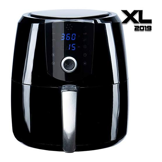 [2019] Air Fryer XL Best 5.5 QT Extreme Model 8-in-1 By (B. WEISS) Family Size Huge capacity,With Airfryer accessories; PIZZA Pan, (50 Recipes Cook Book),Toaster rack, Cooking Divider. XXL allfashion4women.com/kitchen-dining…
$99.97