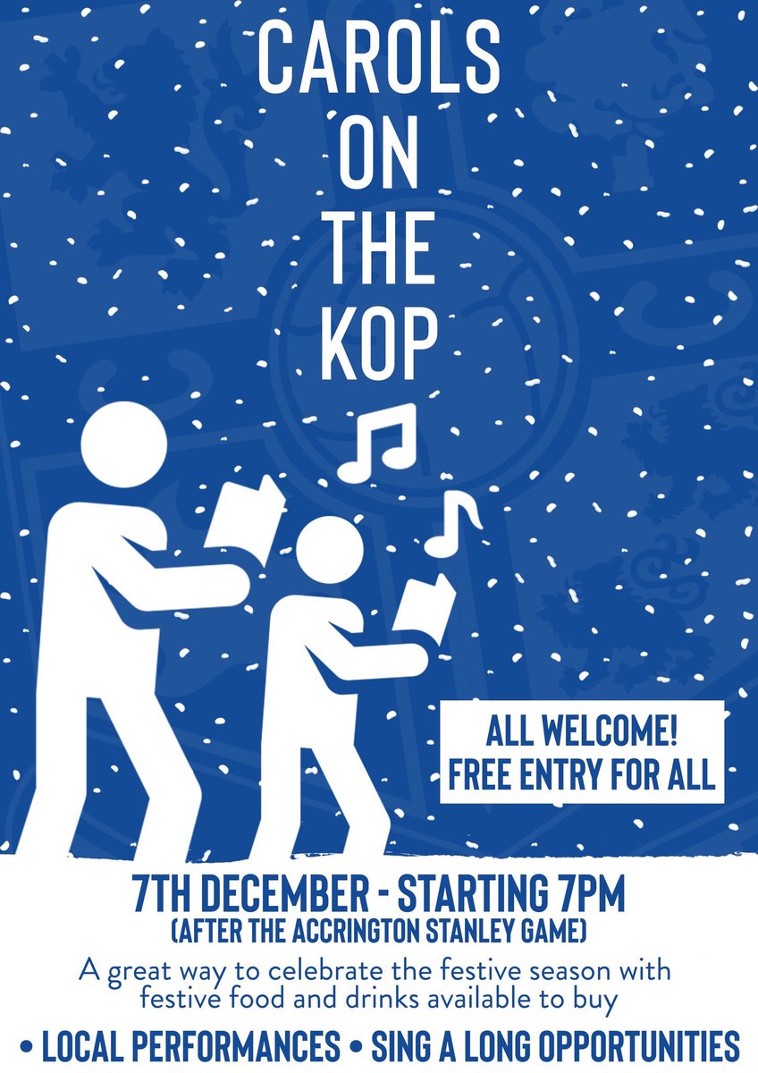 “Carols on the Kop” Dec 7th free entry <a href="/TownfieldRUs/">Christians of Wirral</a> <a href="/StAndrewsBeb/">St Andrew's Church</a> <a href="/fusionwallasey/">Fusion</a> @kingschurch242 <a href="/claremountmc/">Claremount Methodist Church</a> <a href="/cornerstone_chs/">Cornerstone Church Liverpool</a> <a href="/JirehChurch/">Jireh Church</a> <a href="/frontlineuk/">Frontline Church</a> <a href="/TownfieldChurch/">Townfield Church</a>